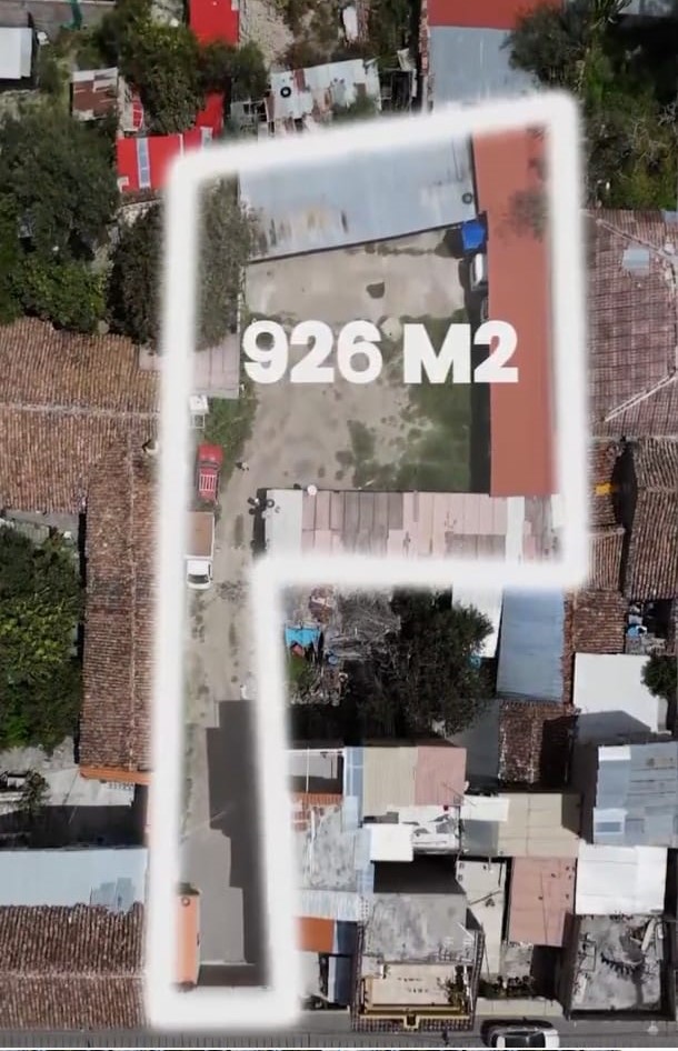 toma desde el aire del terreno